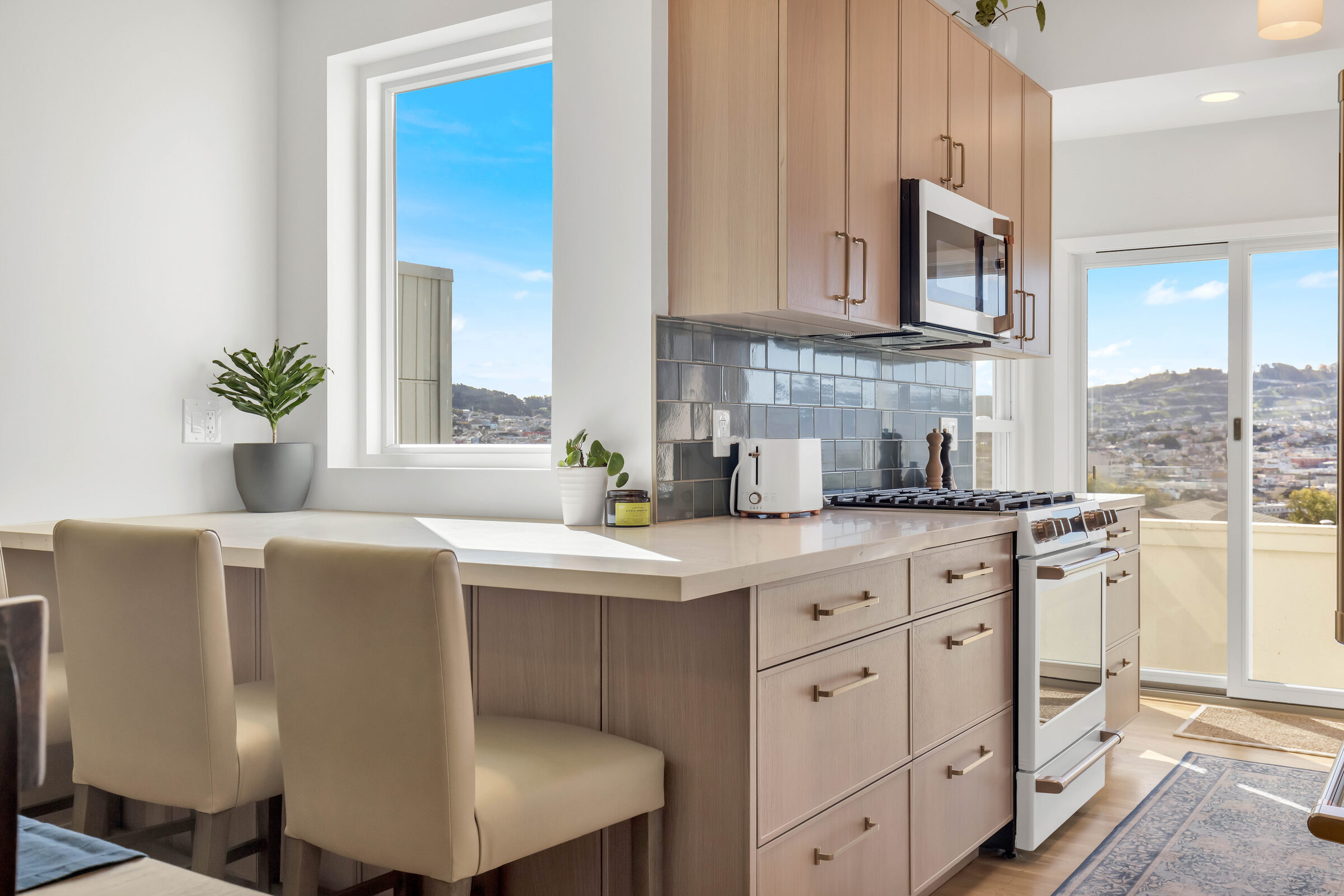 Hillside kitchen remodel with bay view, Sunnyside San Francisco — We Do Construction