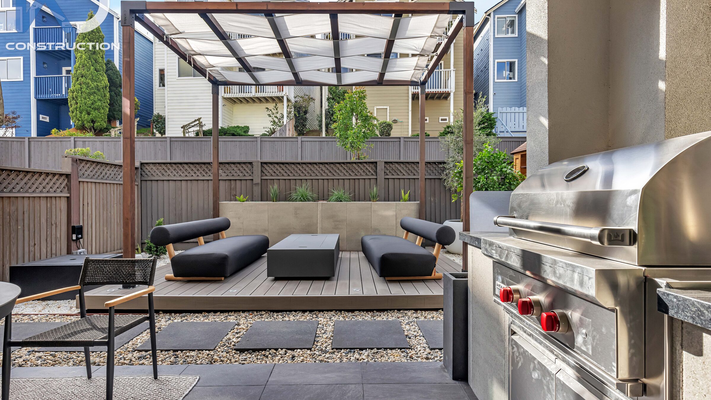 Patio material detail in Berkeley by WDC