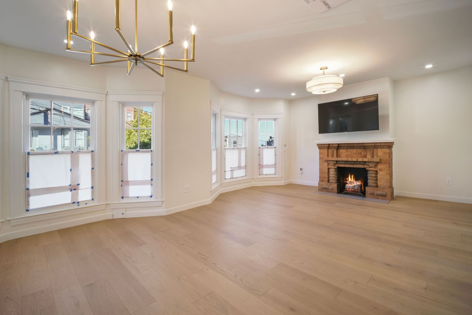 Living room, Noe Valley full home remodel by We Do Construction