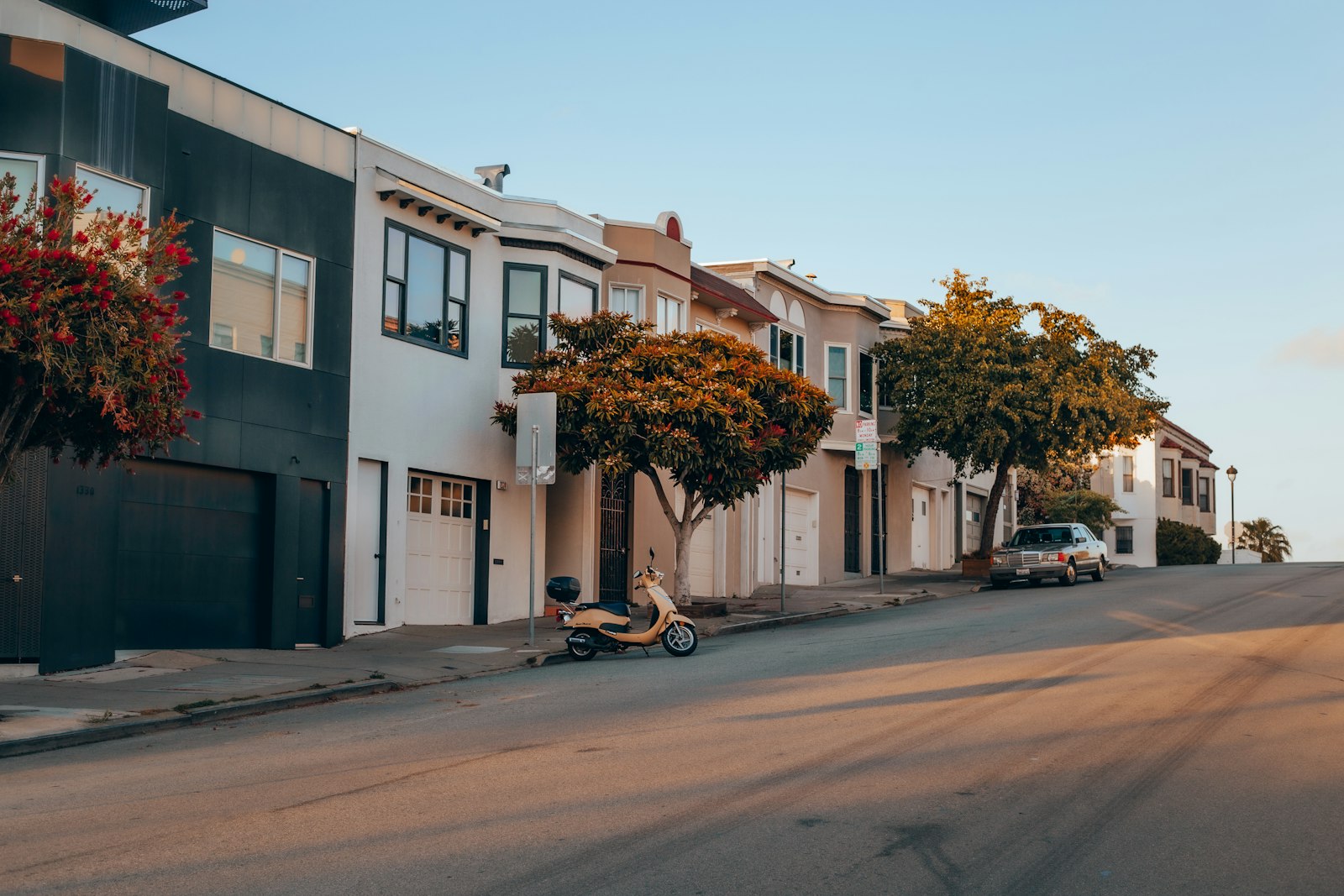 Leafy residential street in Glen Park, San Francisco