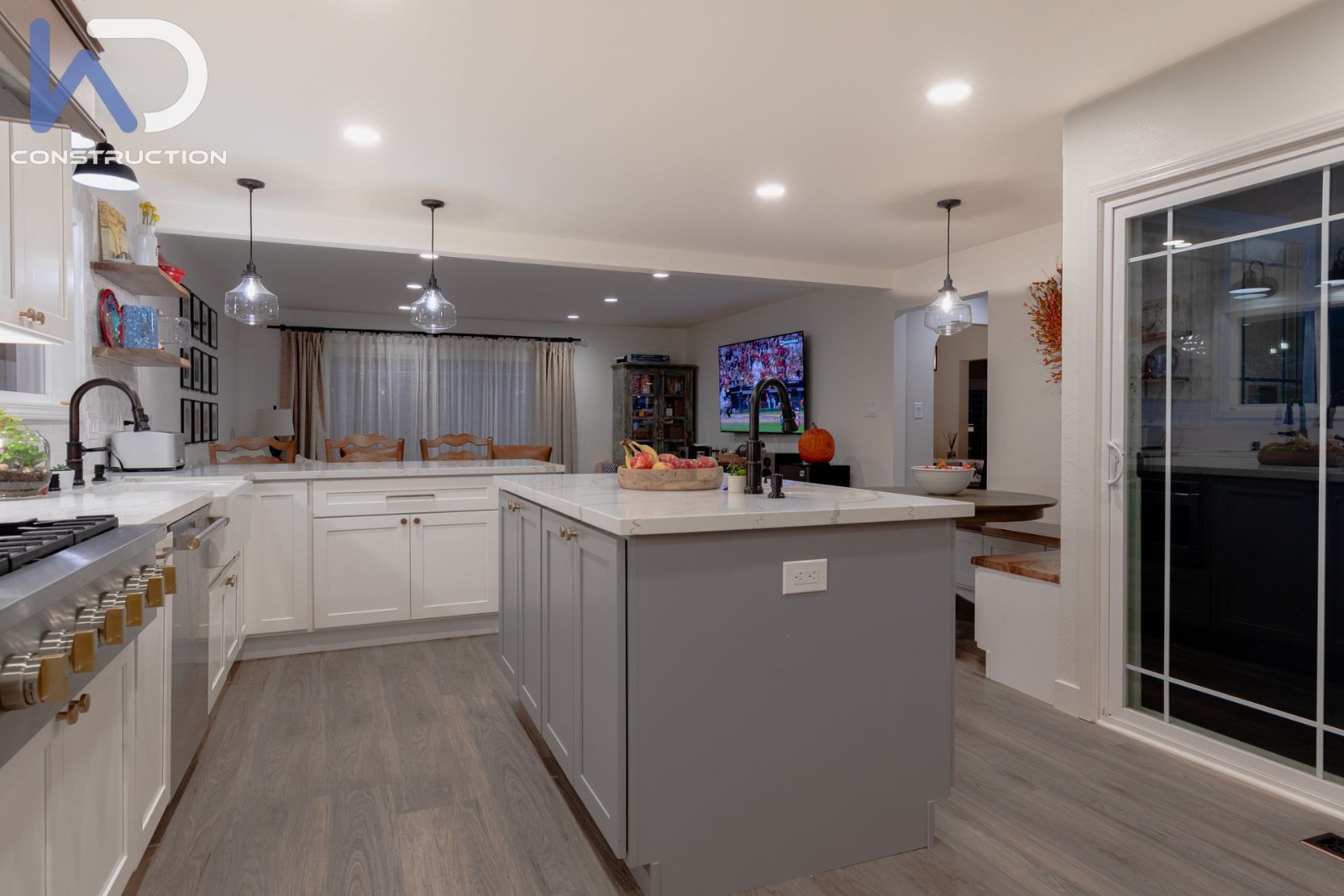 The Marin Kitchen Study — open-concept kitchen remodel in Marin by We Do Construction